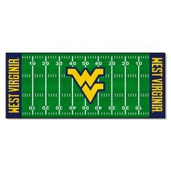 West Virginia University Football Field Runner Rug