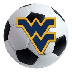 West Virginia University Soccer Ball Rug