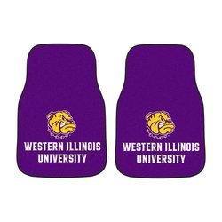 Western Illinois University Car Mat Set