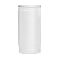 White 12oz Powder Coat Slim Can Coolie