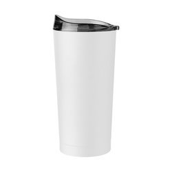 White 20oz Powder Coat Tumbler