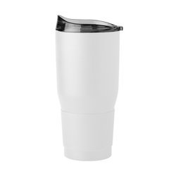 White 30oz Powder Coat Tumbler