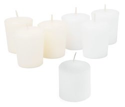 White Wedding Votive Candles