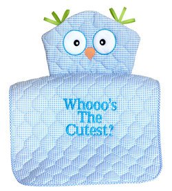 Whooo's the Cutest-Owl Changing Mat Baby Boy Gift