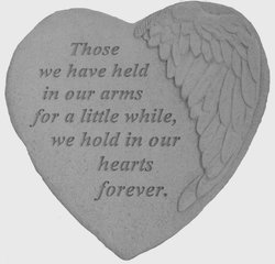 Winged Heart Those we have Memorial Stone