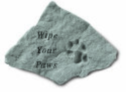 Wipe your paws with paw print