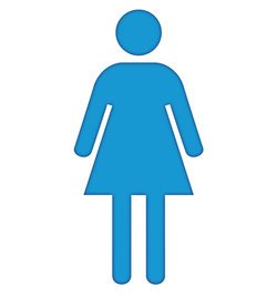 Woman Symbol Cardboard Cutout