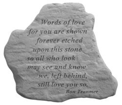 Words of love Memorial Stone