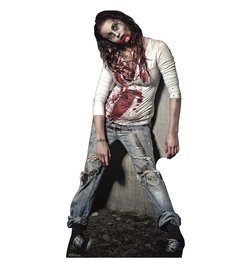 Zombie Girl Cardboard Cutout