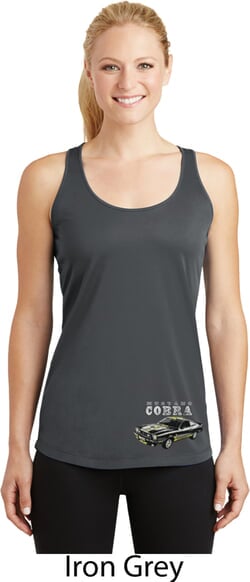 Click to get 1974 Cobra Profile Bottom Print Ladies Dry Wicking Racerback Tank Top