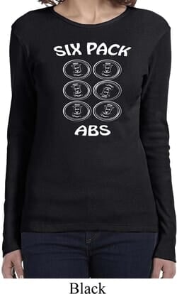Click to get 6 Pack Abs Beer Funny Ladies Long Sleeve Shirt