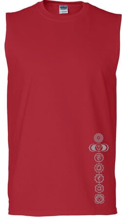 Click to get 7 Chakras Mens Muscle Shirt  Bottom Print
