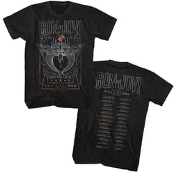 Click to get 93 Bon Jovi 1993 US Tour Adult Tshirt  Black