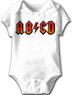 Click to get ABCD Funny Baby Romper White Infant Babies Creeper