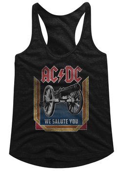 AC/DC Juniors Tank Top We Salute You Black Racerback