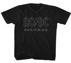 AC/DC Kids Shirt Back In Black Black T-Shirt
