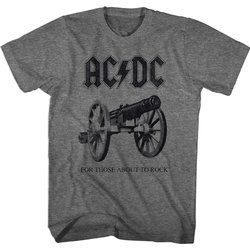 AC/DC Shirt For Those About To Rock Athletic Heather T-Shirt