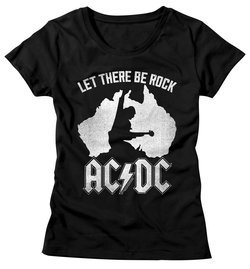 AC/DC Shirt Juniors Let There Be Rock Black T-Shirt