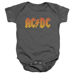 ACDC Baby Romper Logo Charcoal Infant Babies Creeper