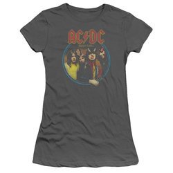 ACDC Juniors Shirt Highway To Hell Charcoal T-Shirt