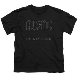 ACDC Kids Shirt Back In Black Black T-Shirt