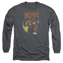 ACDC Long Sleeve Shirt Highway To Hell Charcoal Tee T-Shirt