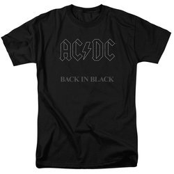 ACDC Shirt Back In Black Black T-Shirt