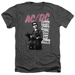 ACDC Shirt Dirty Deeds Heather Charcoal T-Shirt