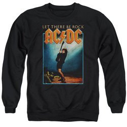 ACDC Sweatshirt Let There Be Rock Adult Black Sweat Shirt