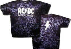 Click to get ACDC Tie Dye Shirt Back In Black Classic Rock Band Tee Tshirt
