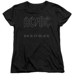 ACDC Womens Shirt Back In Black Black T-Shirt