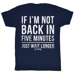 Ace Ventura Shirt 5 Minutes Adult Navy Tee T-Shirt