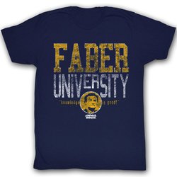 Animal House Shirt Faber University Adult Navy Tee T-Shirt