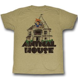 Animal House Shirt Flag Flyer Adult Sand Heather Tee T-Shirt
