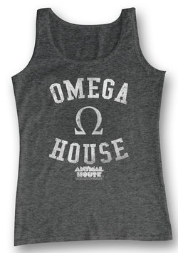Animal House Shirt Tank Top Omega House Charcoal Tanktop
