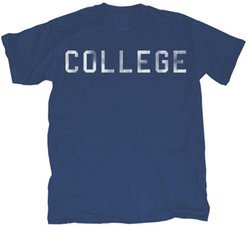 Animal House T-Shirt - Distressed College Adult Navy Blue