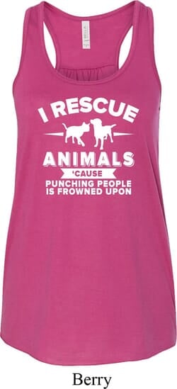 Click to get Animal Rescue Ladies Flowy Racerback Tanktop