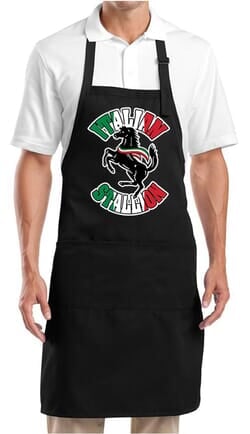 Click to get Apron Italian Stallion Full Length Apron with Pockets