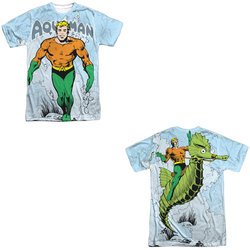 Aquaman Shirt Classic Look Sublimation Shirt Front/Back Print