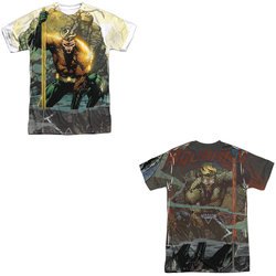 Aquaman Shirt Good And Evil Sublimation Shirt Front/Back Print