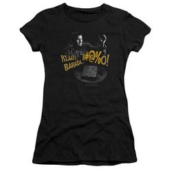 Army Of Darkness Juniors Shirt Klaatu...Barada Black T-Shirt