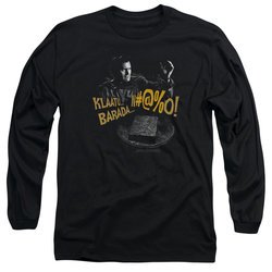 Army Of Darkness Long Sleeve Shirt Klaatu...Barada Black Tee T-Shirt