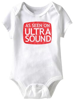 Click to get As Seen On Ultra Sound Funny Baby Romper White Infant Babies Creeper