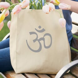 Click to get AUM Symbol 100 Organic Cotton Grocery Tote Bag