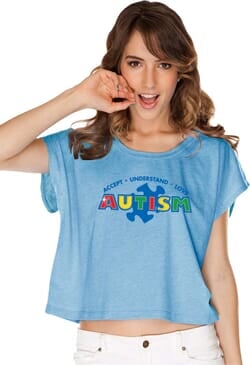 Click to get Autism Accept Understand Love Ladies Boxy Tee