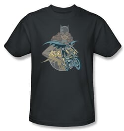 Click to get Batgirl Tshirt Batgirl Biker DC Comics Adult Charcoal Tee