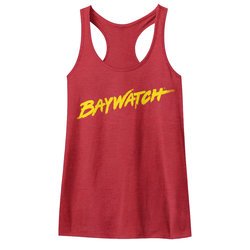 Baywatch Juniors Tank Top Logo Red Racerback