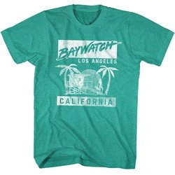 Baywatch Shirt Baywatch California Teal Green T-Shirt