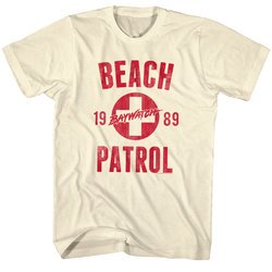 Baywatch Shirt Beach Patrol 1989 Natural T-Shirt
