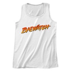 Baywatch Shirt Tank Top Baewatch Logo White Tanktop